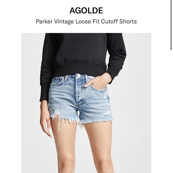Agolde Parker Shorts Swapmeet 27 - like new! - Picture 4 of 4